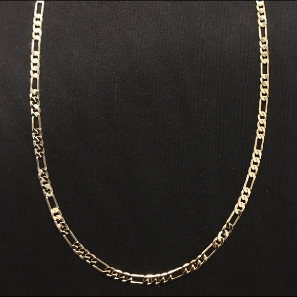 Gold Chain Figaro 20in 6mm - Picture 2 of 3